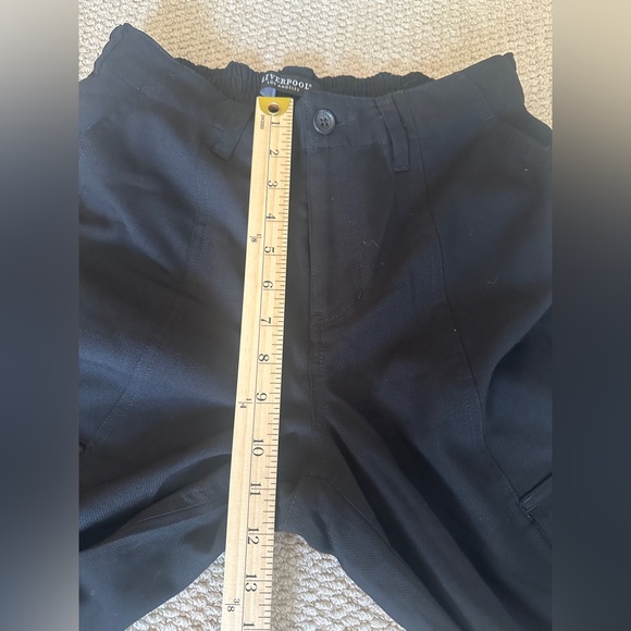 Liverpool wide-leg cropped black cargo pants 29 - Picture 7 of 7